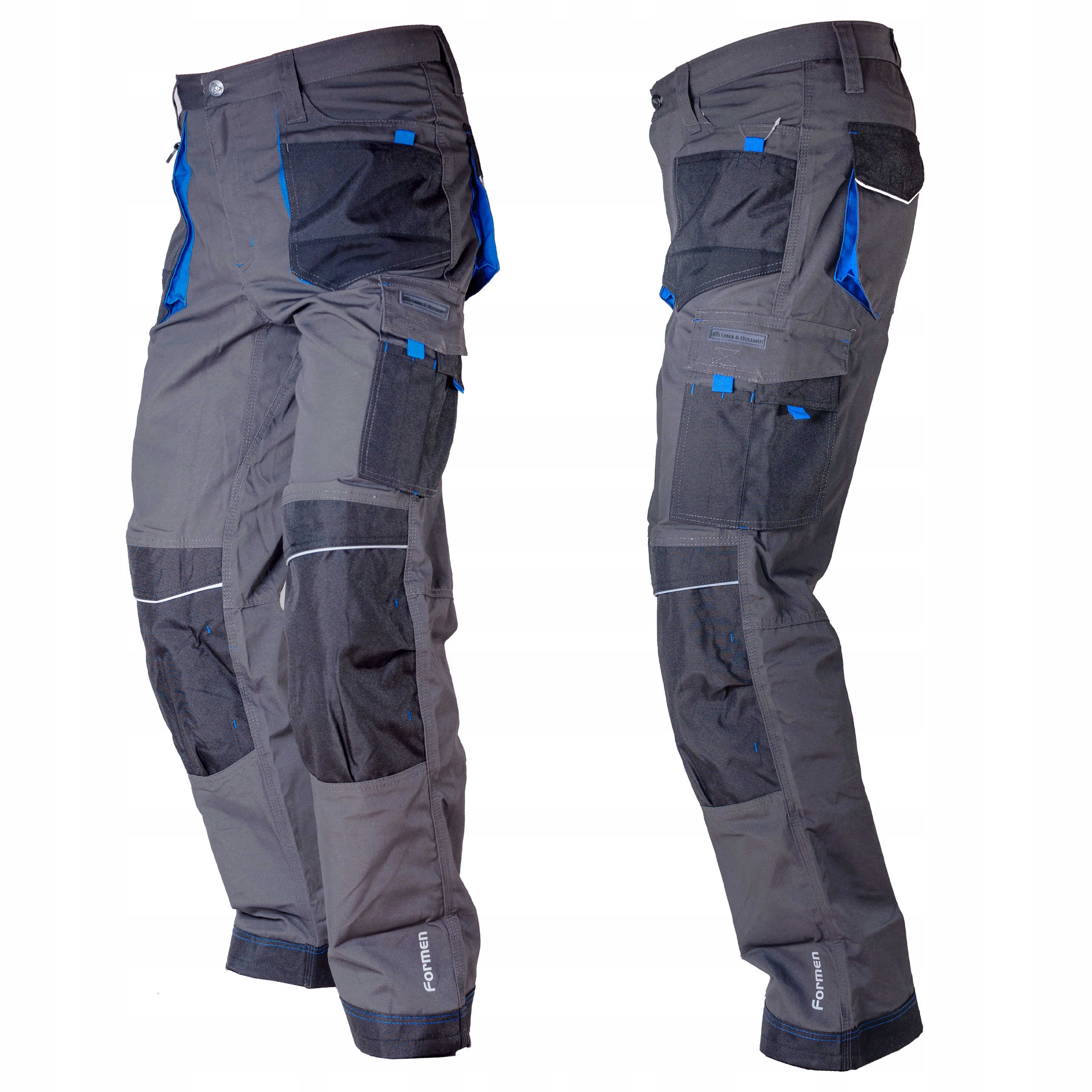Dlhé pracovné nohavice Leber&Hollman LH-FMN-T SBN, veľkosť 60